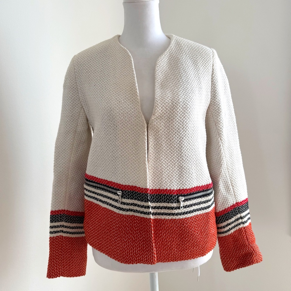 Sandro Tweed Pattern Evening Jacket - image 1